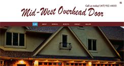 Desktop Screenshot of midwestoverheaddoor.net