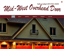 Tablet Screenshot of midwestoverheaddoor.net